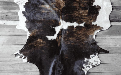 Premium Cowhide #24 – Exotic Dark Brown Tri Color